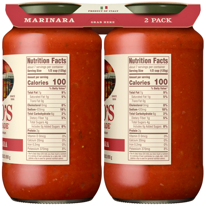 Marinara Sauce, 31.7 oz - Right Image