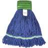 Hillyard, High Performance Blend Looped-End Wet Mop Head with 5" Headband, Medium, Blue