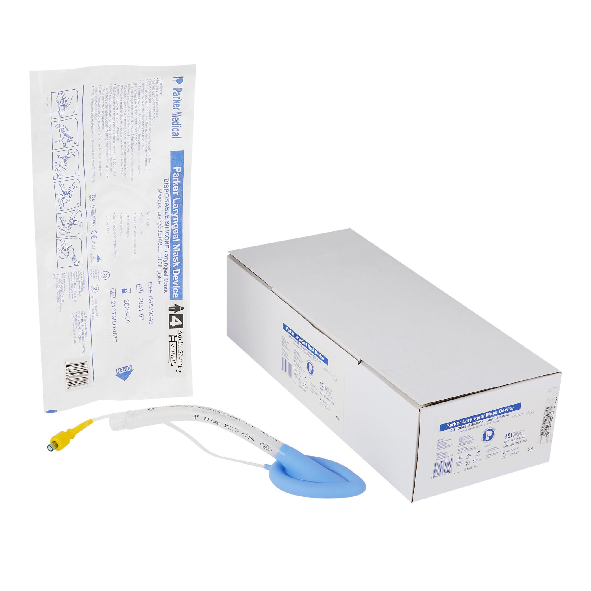 Sun Med MASK, LARYNGEAL SIL DISP SZ4 (5/CS)