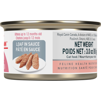 Royal Canin Feline Health Nutrition Kitten Loaf In Sauce Canned Cat Food