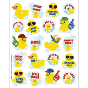 Rubber Duckies Bubblebath Scented Stickers, Pack of 80