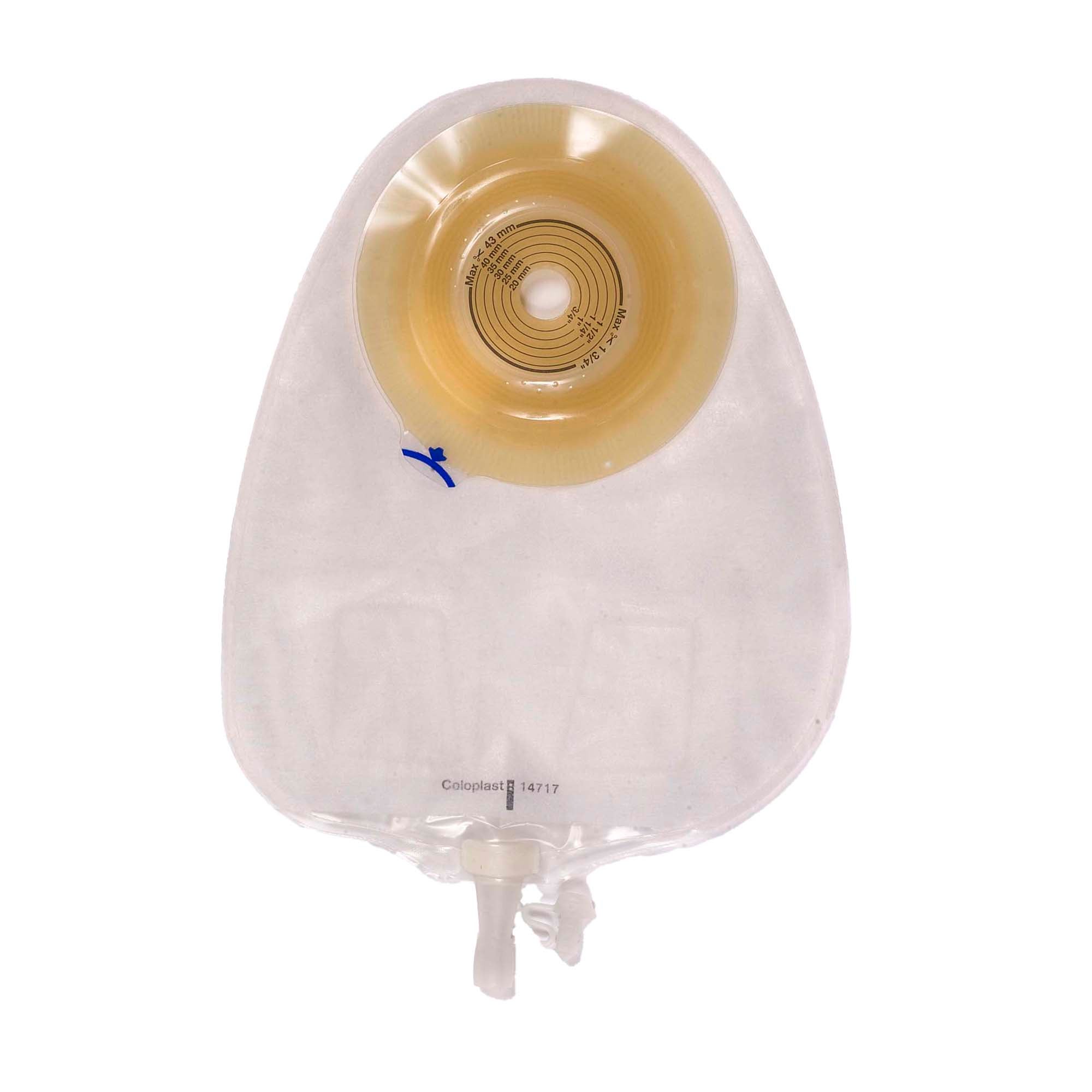 Assura® Convex Light One-Piece Transparent Urostomy Pouch, 15 – 43mm Stomas