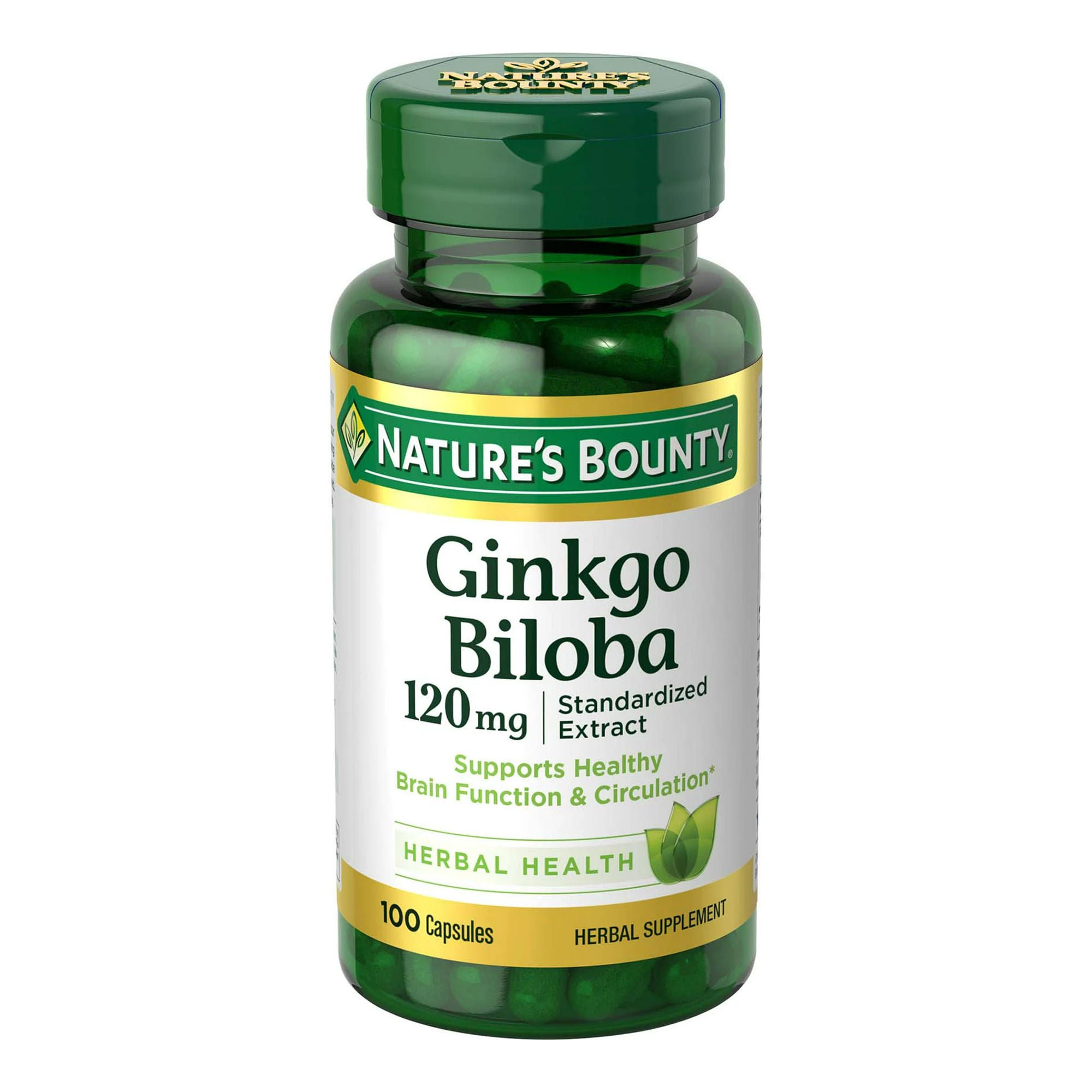 Nature's Bounty® Ginkgo Biloba 120 mg Capsules