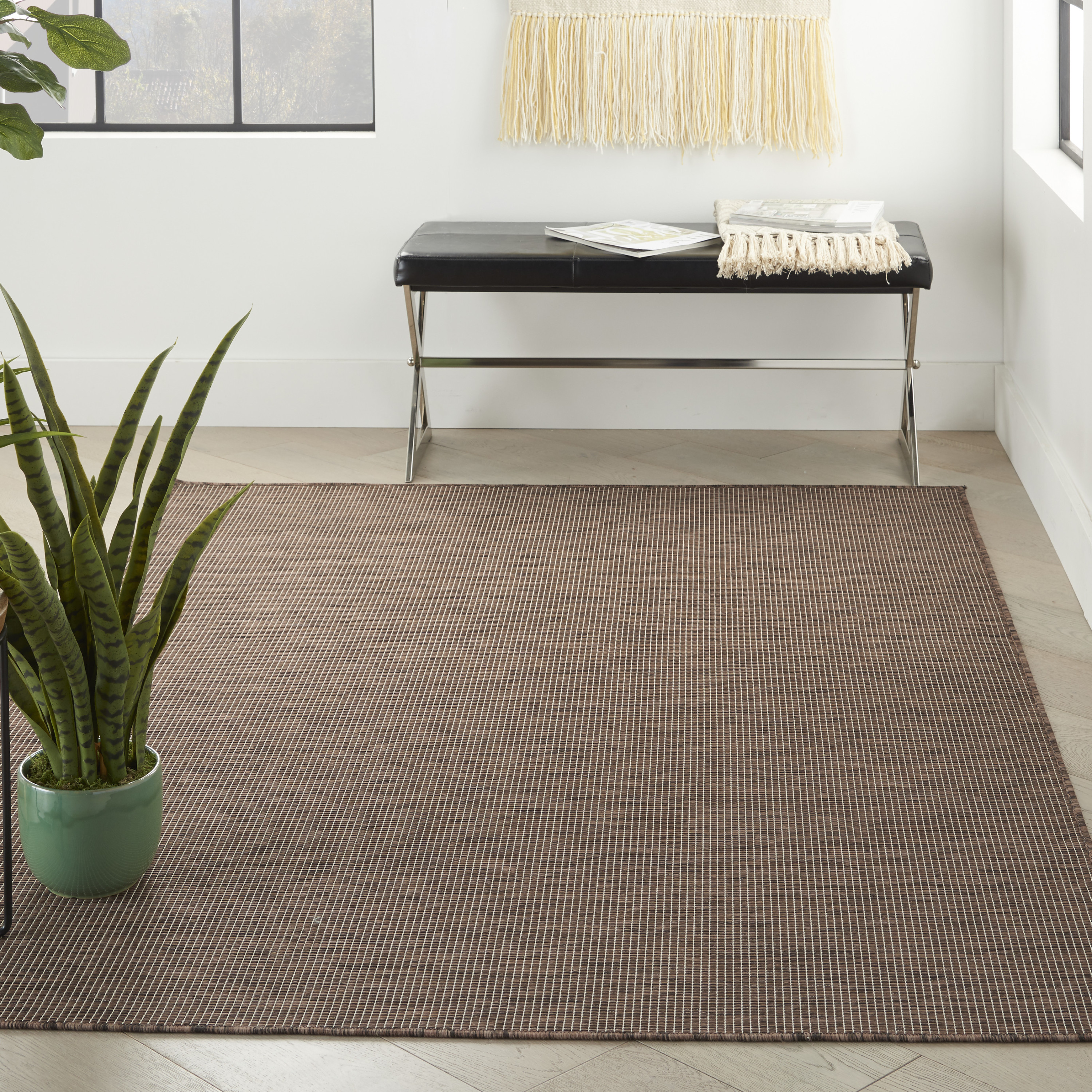 Nourison Positano 4' x 6' Natural Modern Rug