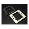Snap-On One Gang Device Plate; 4000 Series, Ivory