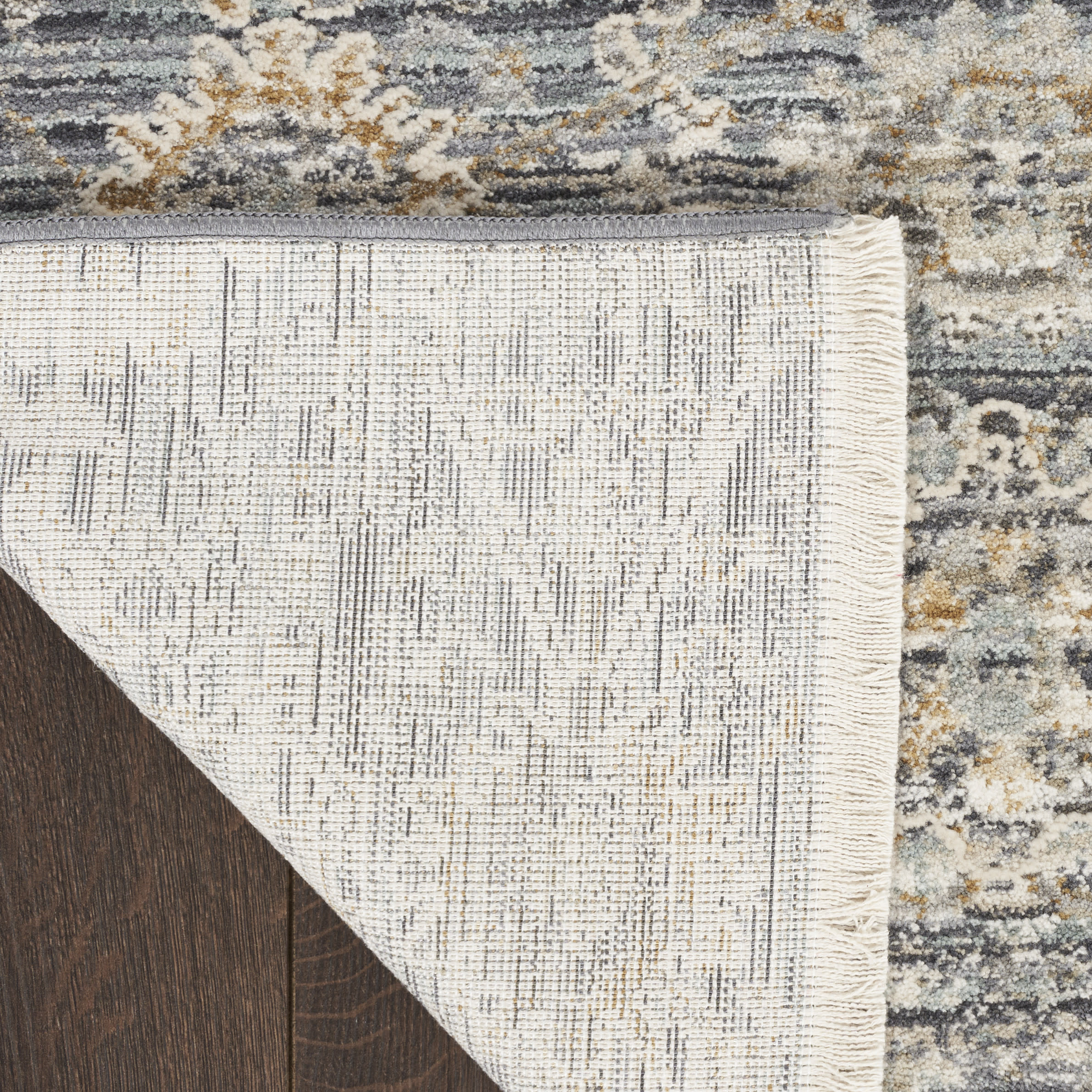 Nourison Lynx 12' x 15'9" Charcoal Vintage Indoor Rug