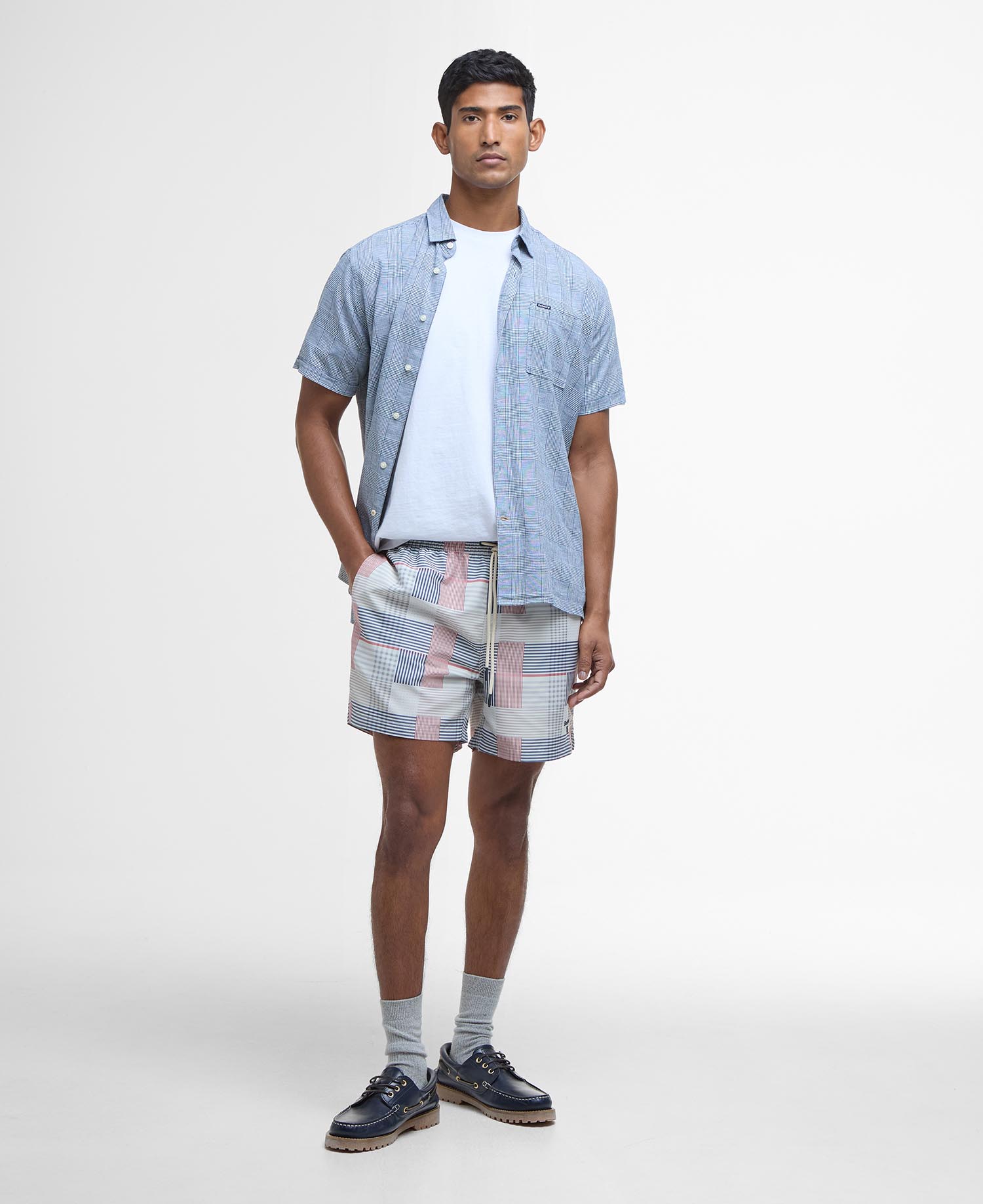Hartland Linen-Blend Short-Sleeved Shirt image number 1
