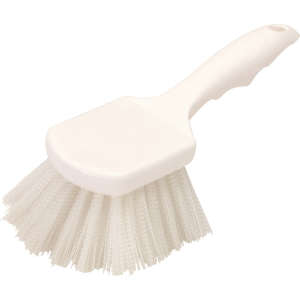 Carlisle, Flo-Pac®, 4in, Utility Scrub Brush, Nylon Bristles, White