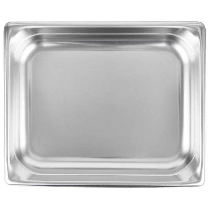 Half-size 1 ½-inch-deep Super Pan 3® stainless steel steam table pan