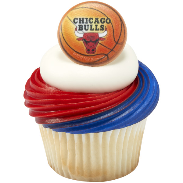 NBA Team Basketball Cupcake Rings