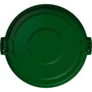 Carlisle, Bronco, Round, Polyethylene, 32 gal, Plastic, Green, Receptacle Lid