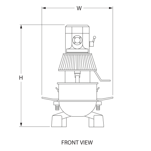 Engineering front view