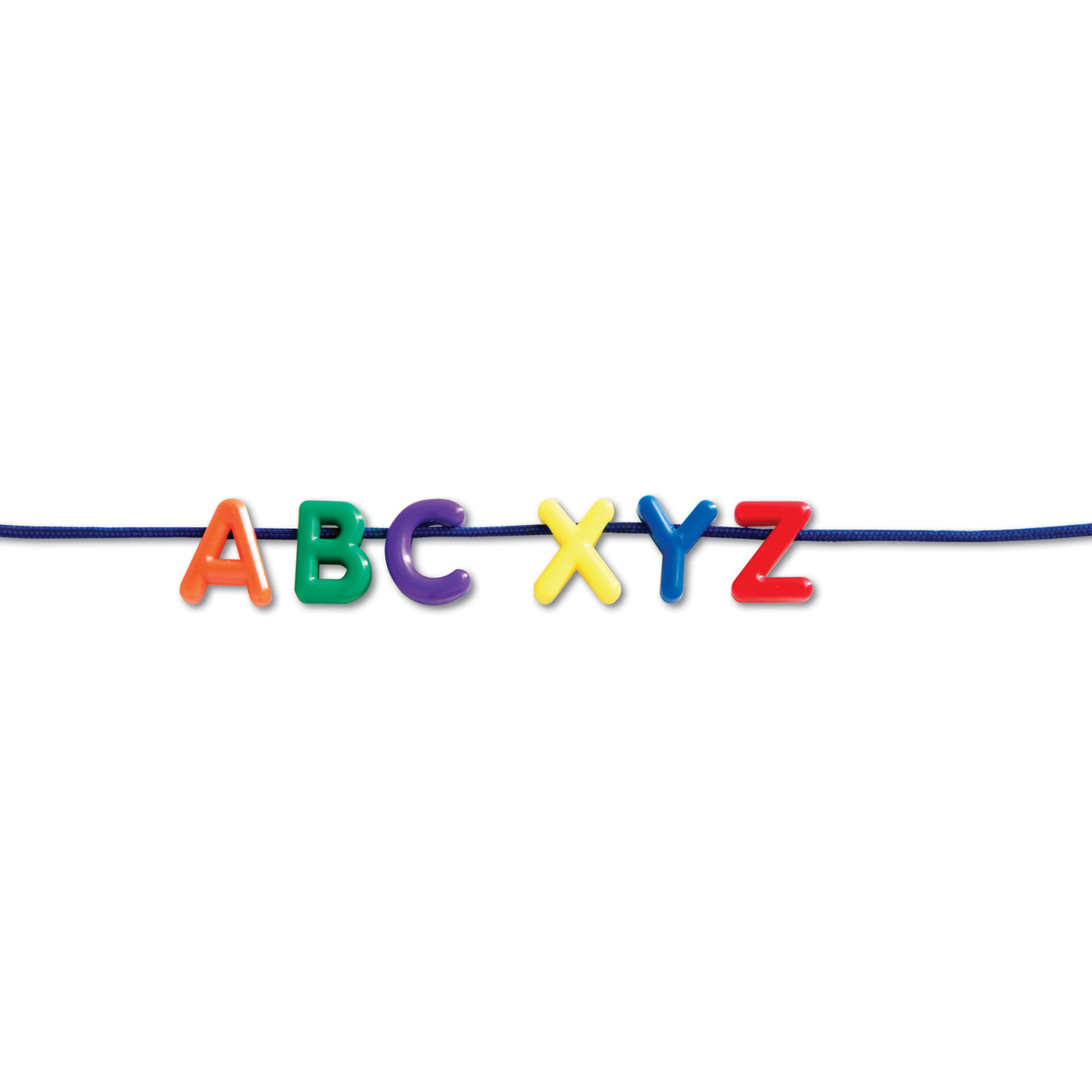 Learning Resources Plastic Lacing Uppercase Alphabet, 260 Letters, 15 Laces image number null