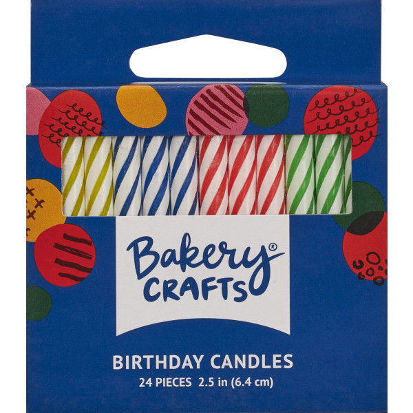 Neon Spiral Smooth & Spiral Candles