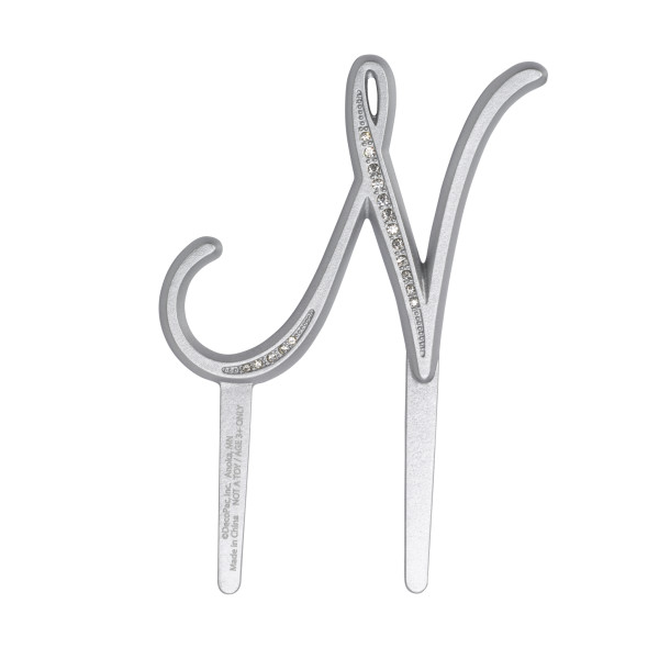 2.5" N Diamond Letter Monogram