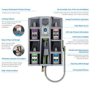 Hillyard, Arsenal One 4D - Four Product Dispenser - E Gap