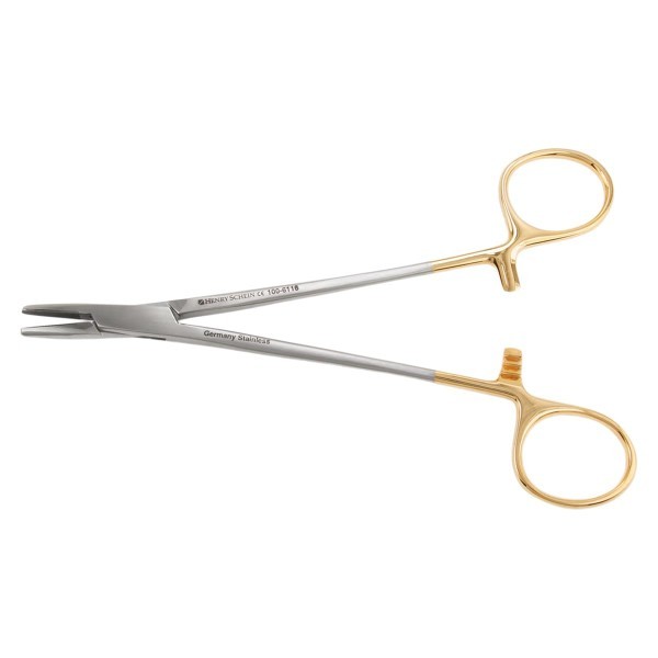 Henry Schein Mayo Hegar Needle Holder Tungsten Carbide Tips, 6"