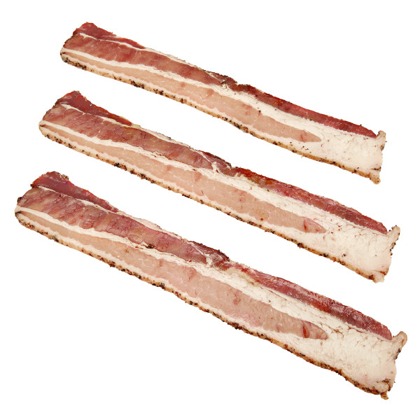 OLD SMOKEHOUSE(r) Bacon, Maple Pepper, 13/17 slice, 2/10 lb . C1C0 - Front Center Out of Package (Hi Res)