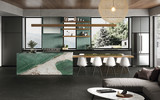Cove Terra Black 24x48 and Jade Evo Mosaic