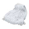 Carlisle, Cotton Looped-End Wet Mop Head with 1" Headband, Medium, White