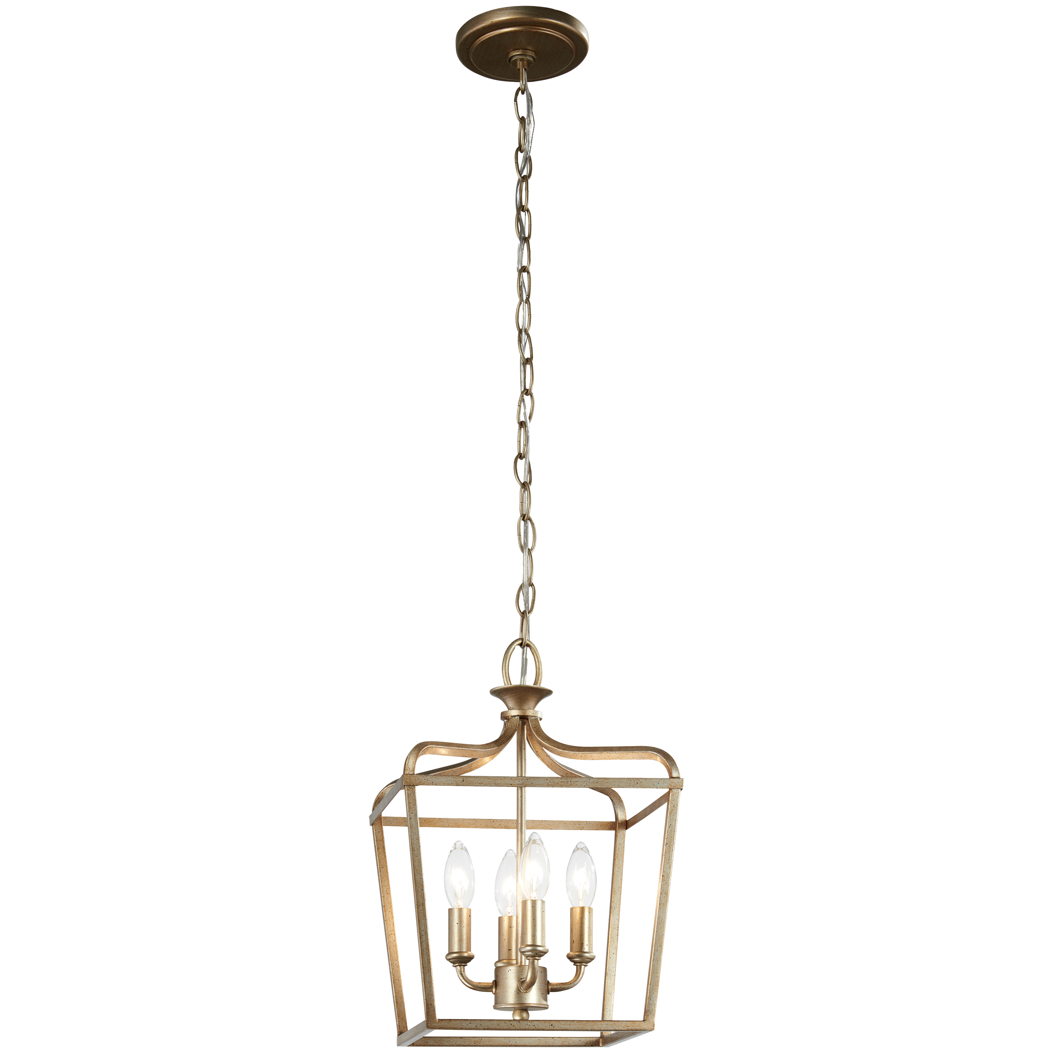 The Laurel Estate pendant combines transitional elegance with compact dimensions, making it perfect for intimate spaces. Its Brio Gold finish and crystal accents add sophistication without overwhelming smaller areas. - alternate view