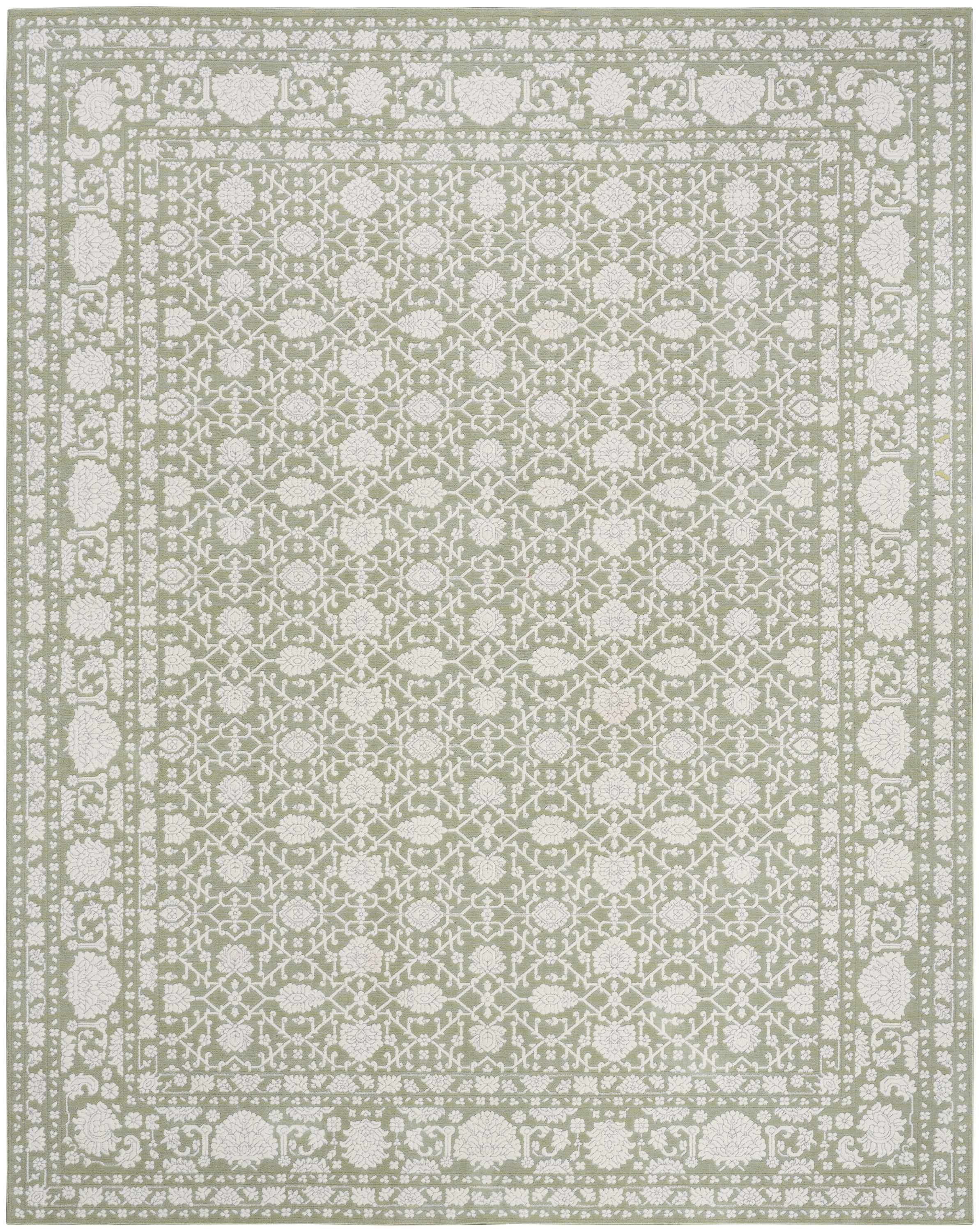 Nourison Grace 7'10" x 9'10" Sage Vintage Indoor Rug