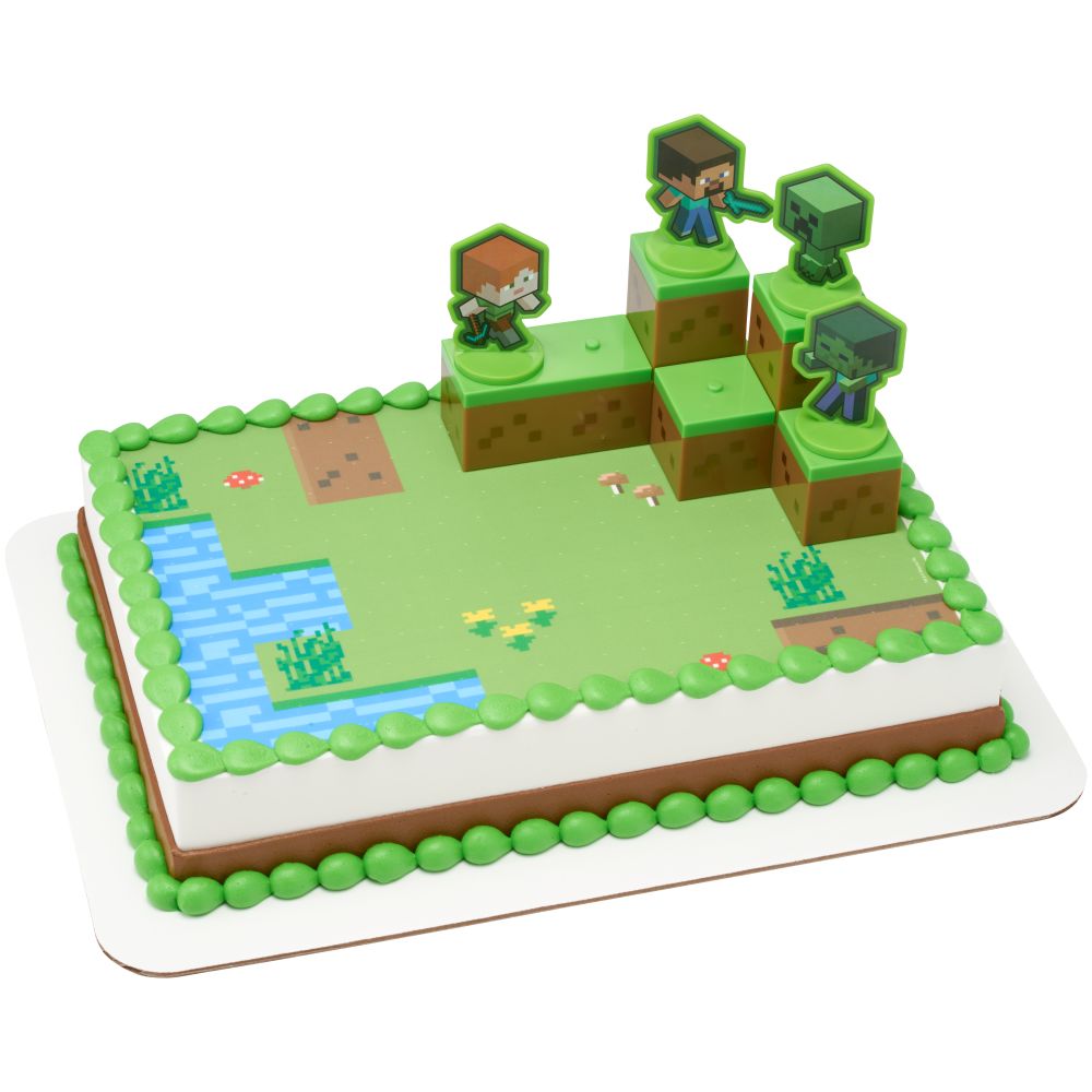 Image Cake MINECRAFT Mobs Beware!