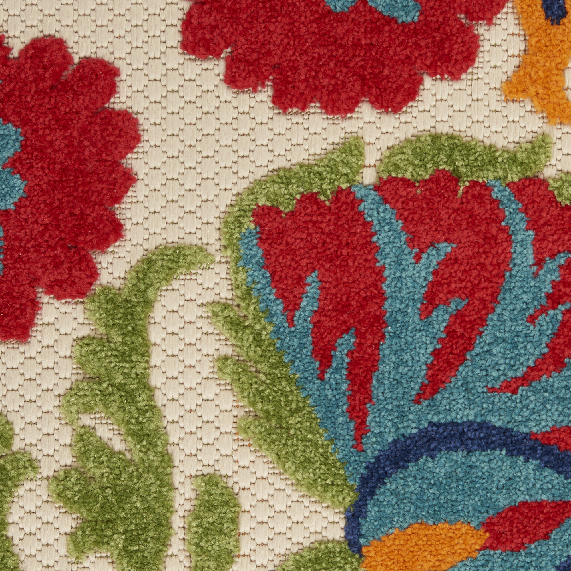 Nourison Aloha 7' x 10' Red Multicolor Transitional Rug