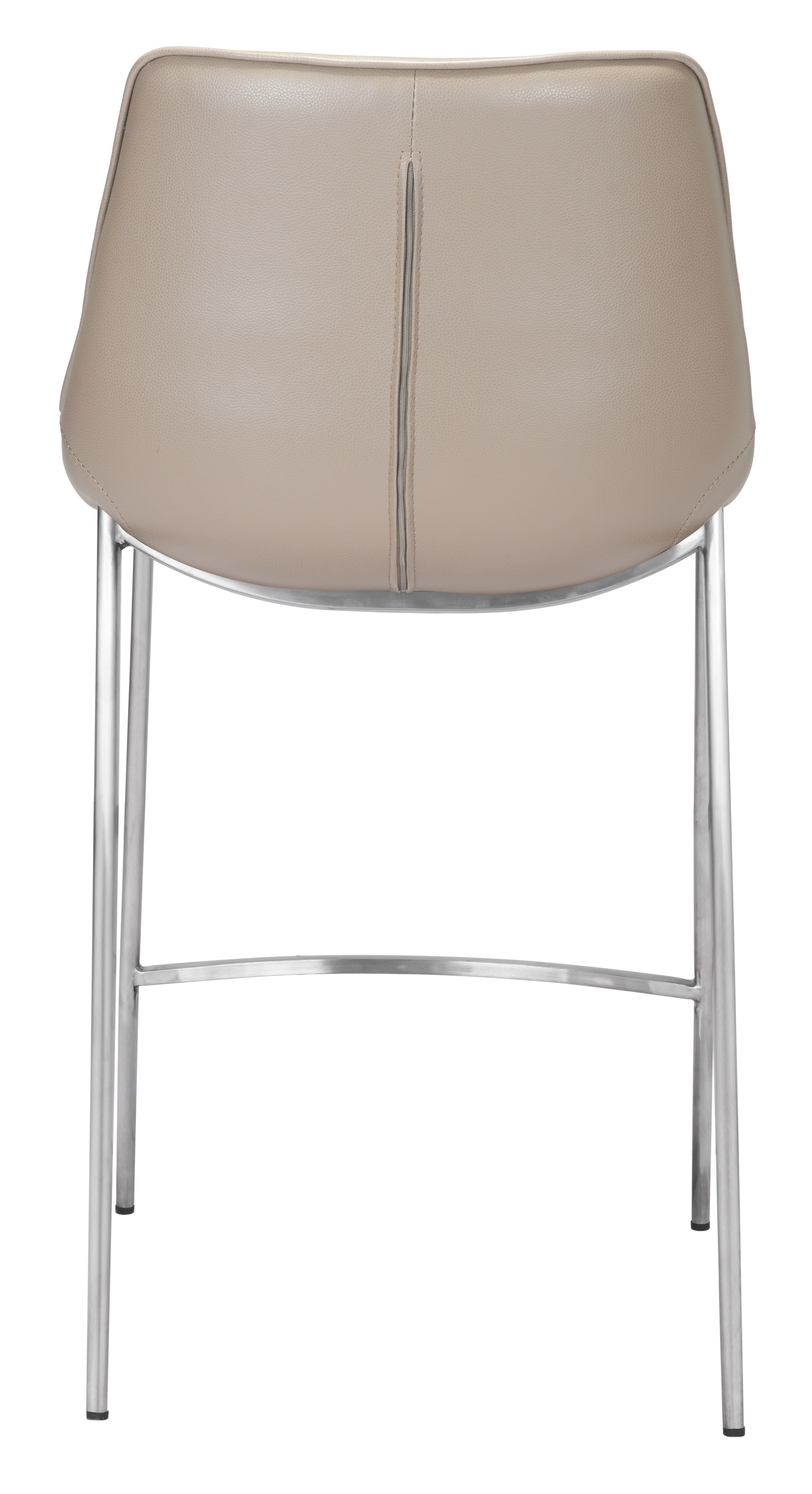 Magnus Counter Stool (Set of 2) Brown & Silver product image