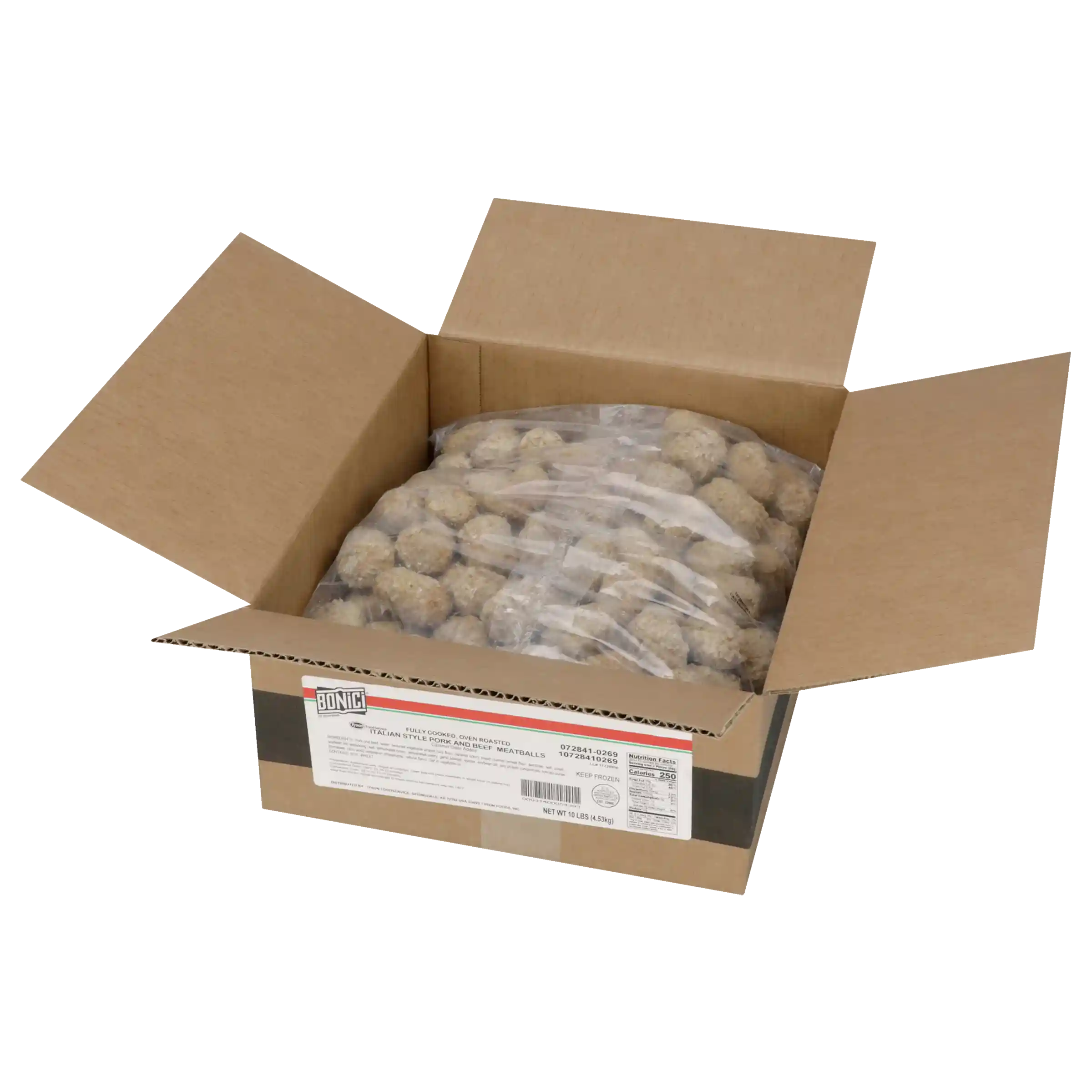 Bonici® Fully Cooked Oven Roasted Italian Style Pork and Beef Meatballs, 1 oz_image_4