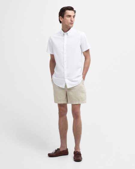 Crest Poplin Tailored Short-Sleeved Shirt