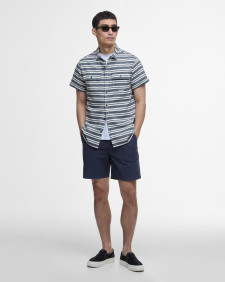 Joshua Striped Short-Sleeved Shirt Classic Navy