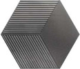 Metallic Edition Steel 6×7 Mini Hexa Canale Decorative Tile