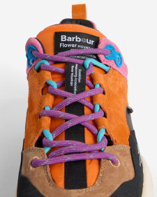Barbour x Flower Mountain Back Country Uni Trainers Pink Khaki