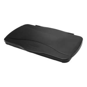 Rubbermaid Commercial, Slim Jim®, Square, Metal, 23 gal, Black, Receptacle Lid