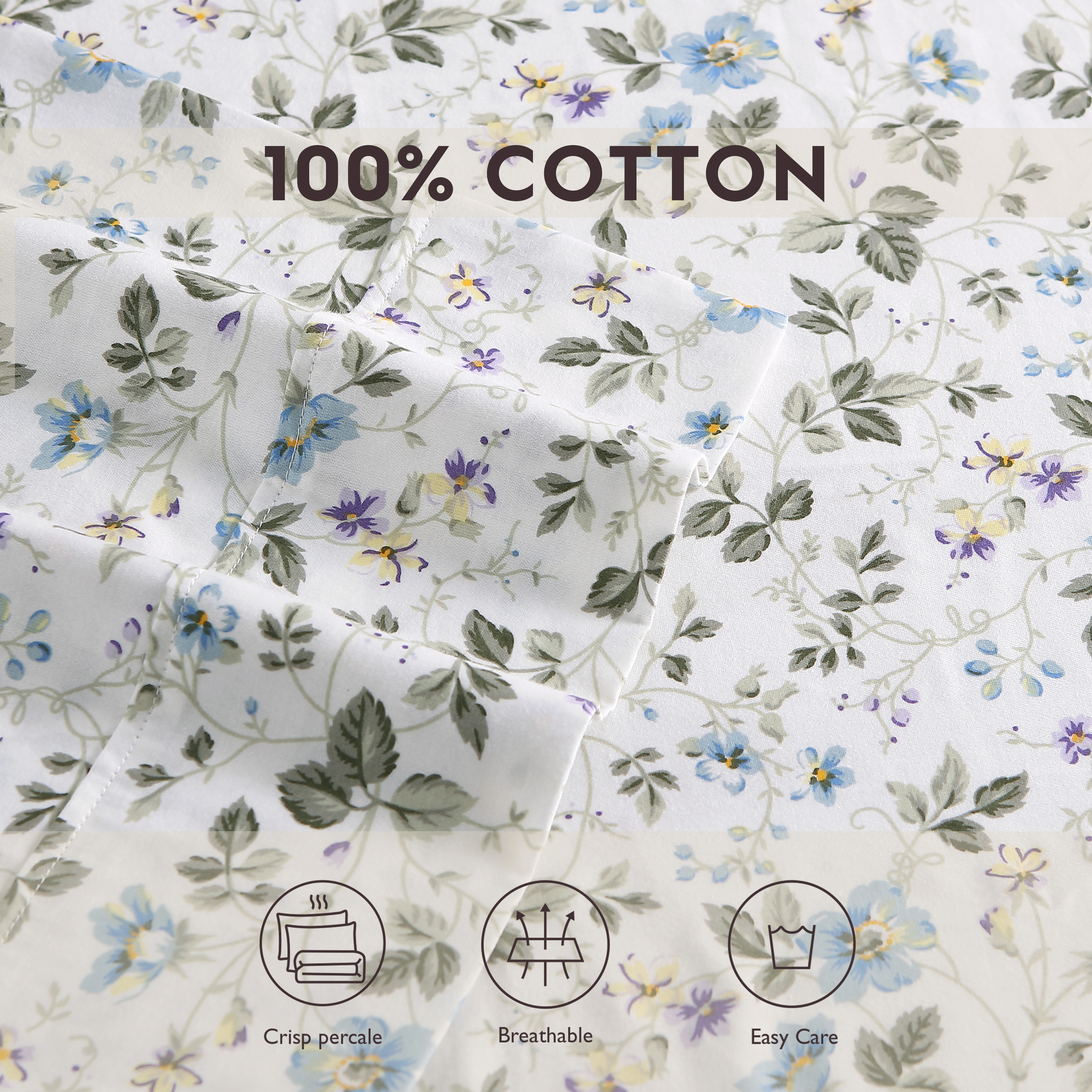 Laura Ashley Kissenbezug Paar 2 Stück 100% Baumwolle - Bild 23 von 33
