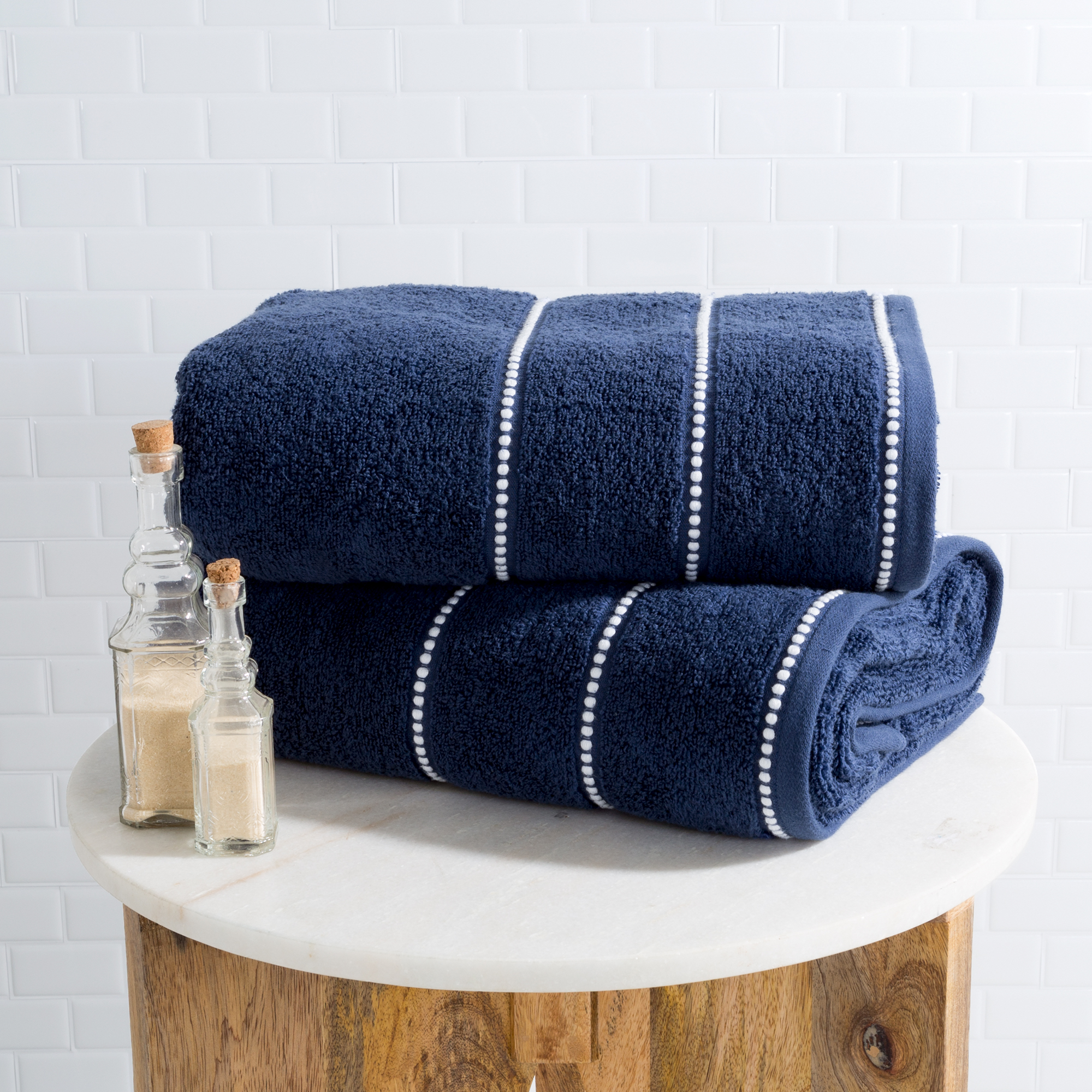 2Pc Luxury Cotton Towel Sets Quick Dry Plush Soft Absorbent Bath Towels 68"x34" - Picture 10 of 18