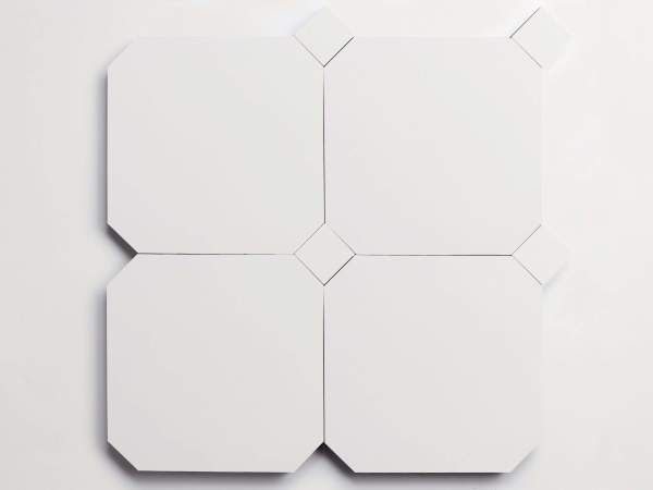 cement | pavimenti act I | white | paradiso octagon + bouchon (bundle)