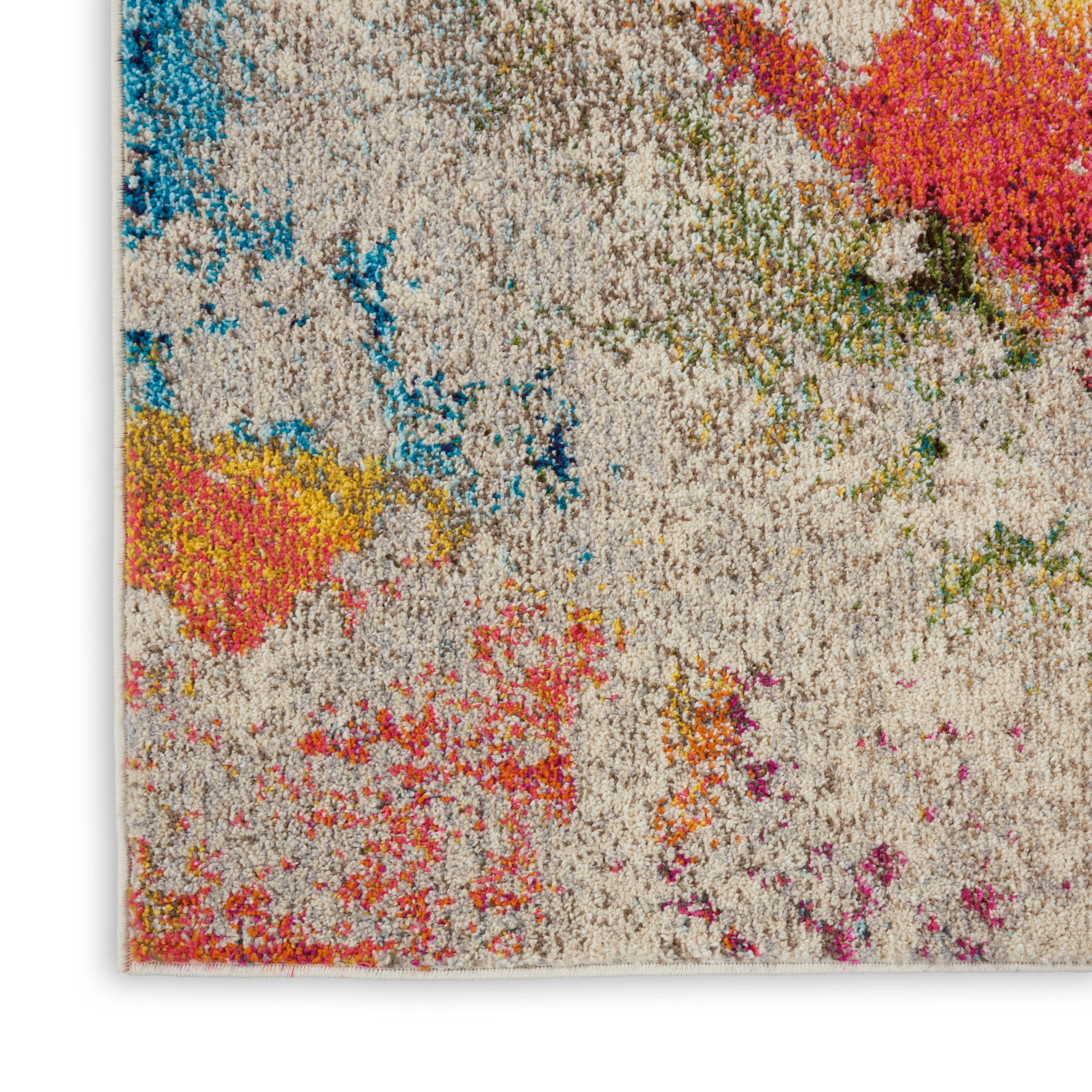 Nourison Celestial 3' x 5' Ivory Multicolor Modern Indoor Rug