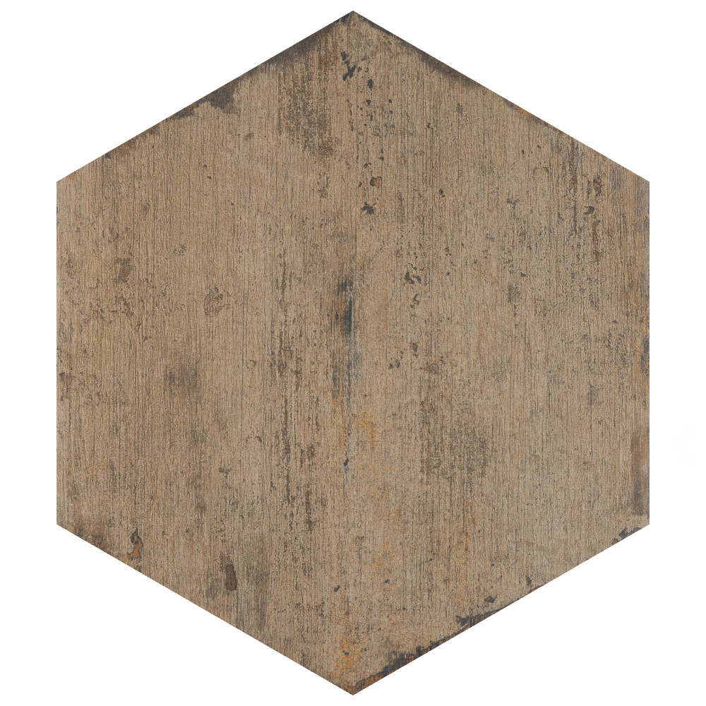 Retro Hex Terra 14.13x16.25 Hexagon Porcelain Floor and Wall Digital Pattern