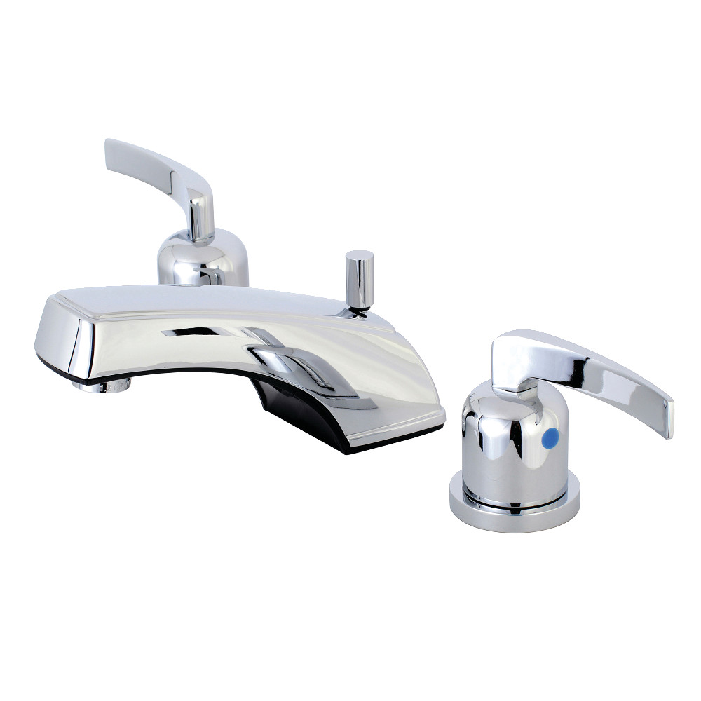 Widespread Bathroom Faucet with Pop-Up Drain, Polished Chrome