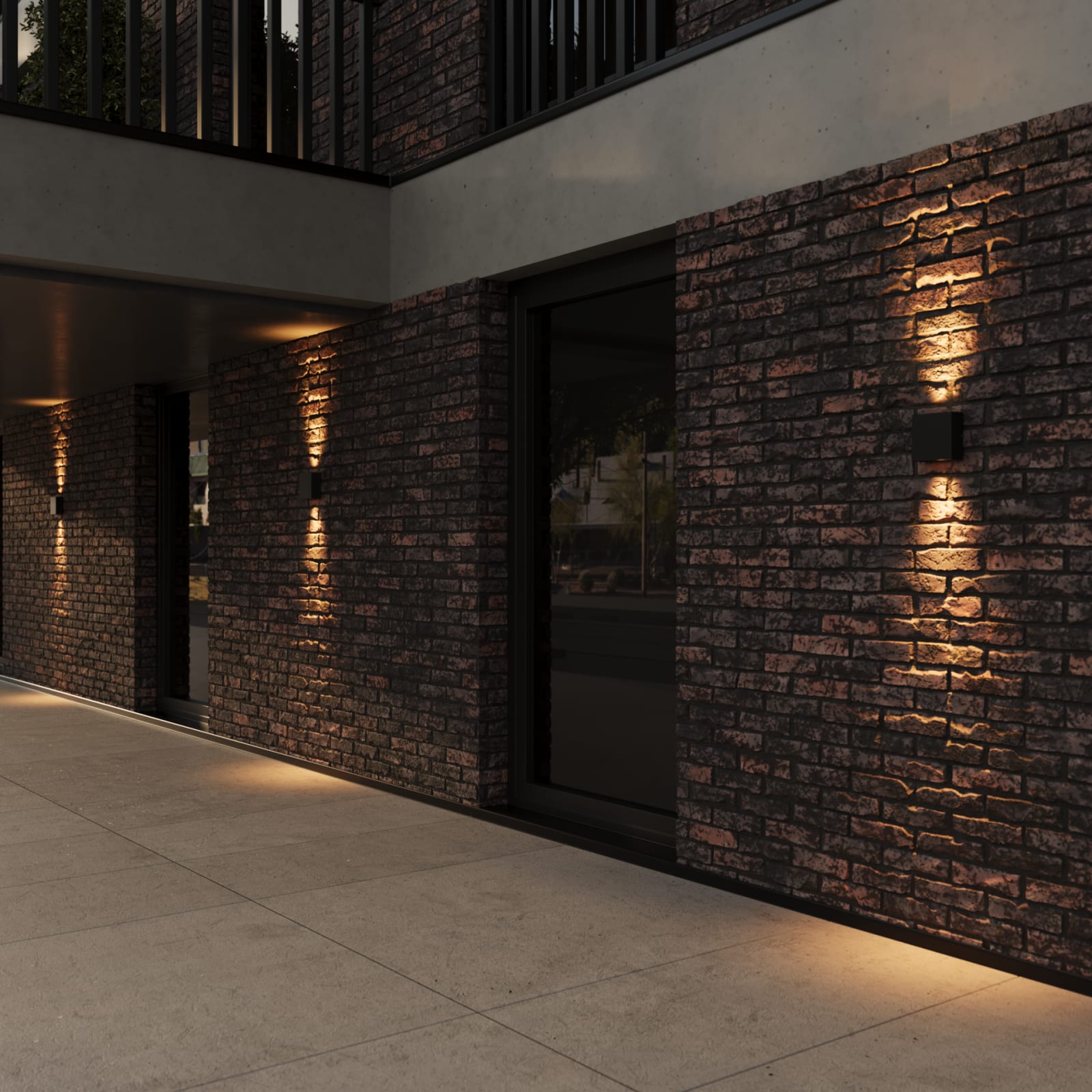 Orion Outdoor Wall Sconce Up/Down — installation 1