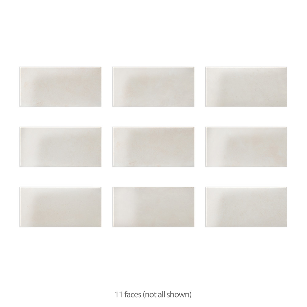 Camden Antique Bianco 4 in. x 8 in. Ceramic Wall Tile