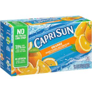 CAPRI SUN Orange Juice Pouch, 6 oz. Pouches (Pack of 40) image