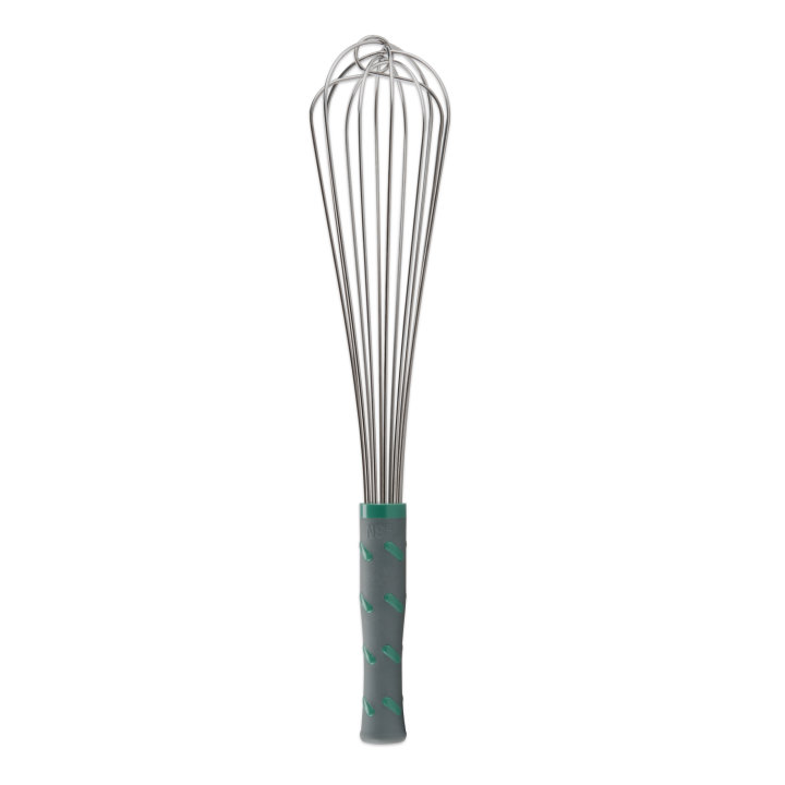 16-inch stainless steel French whip with nylon handle