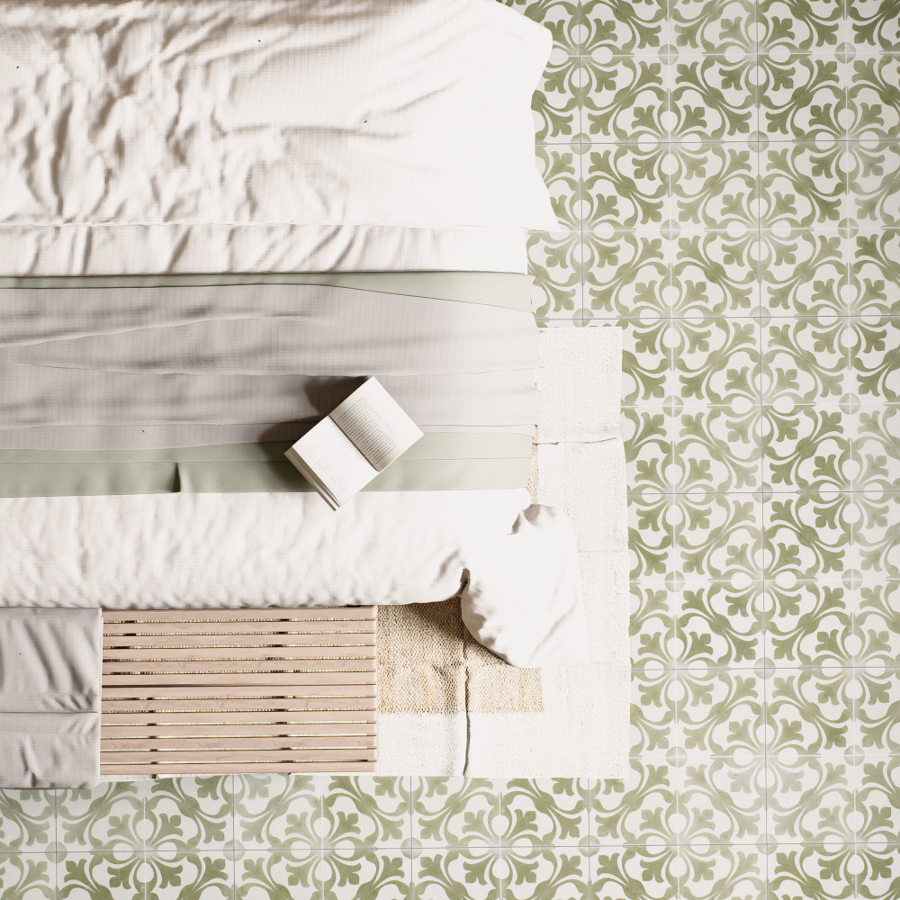 Sample – Kings Nouveau Sage Ceramic Floor and Wall Tile