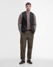 Quilted Zip-In Liner Black-Modern