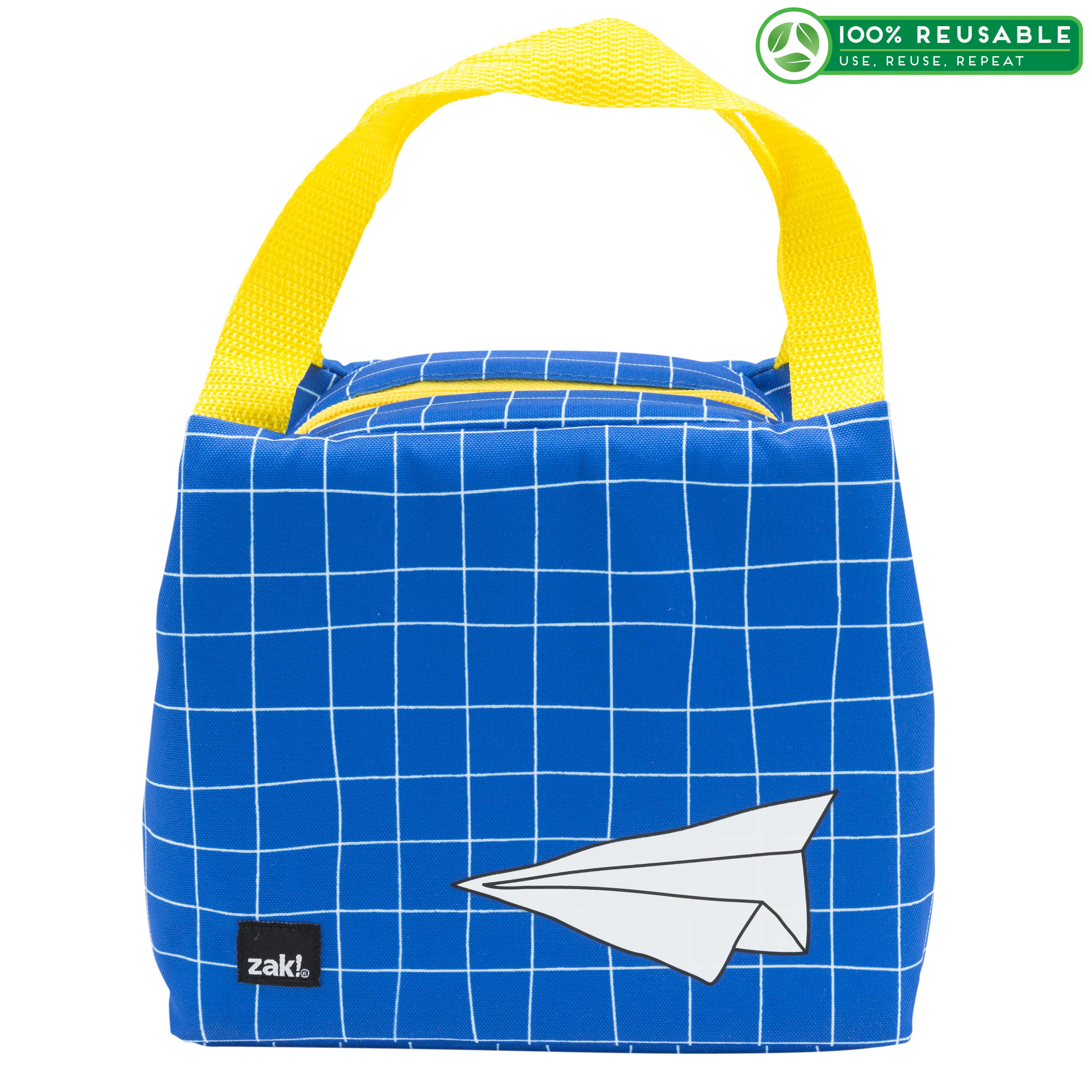 Grid Lock Purse Style Insulated Reusable Lunch Bag, Planes slideshow image 1 Grid Lock Purse Style Insulated Reusable Lunch Bag, Planes slideshow image 1