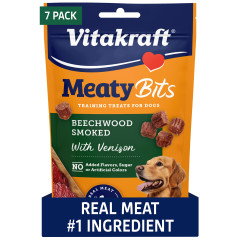 Image of Vitakraft MeatyBits, Training Treat for Dogs, Venison, 7 ct