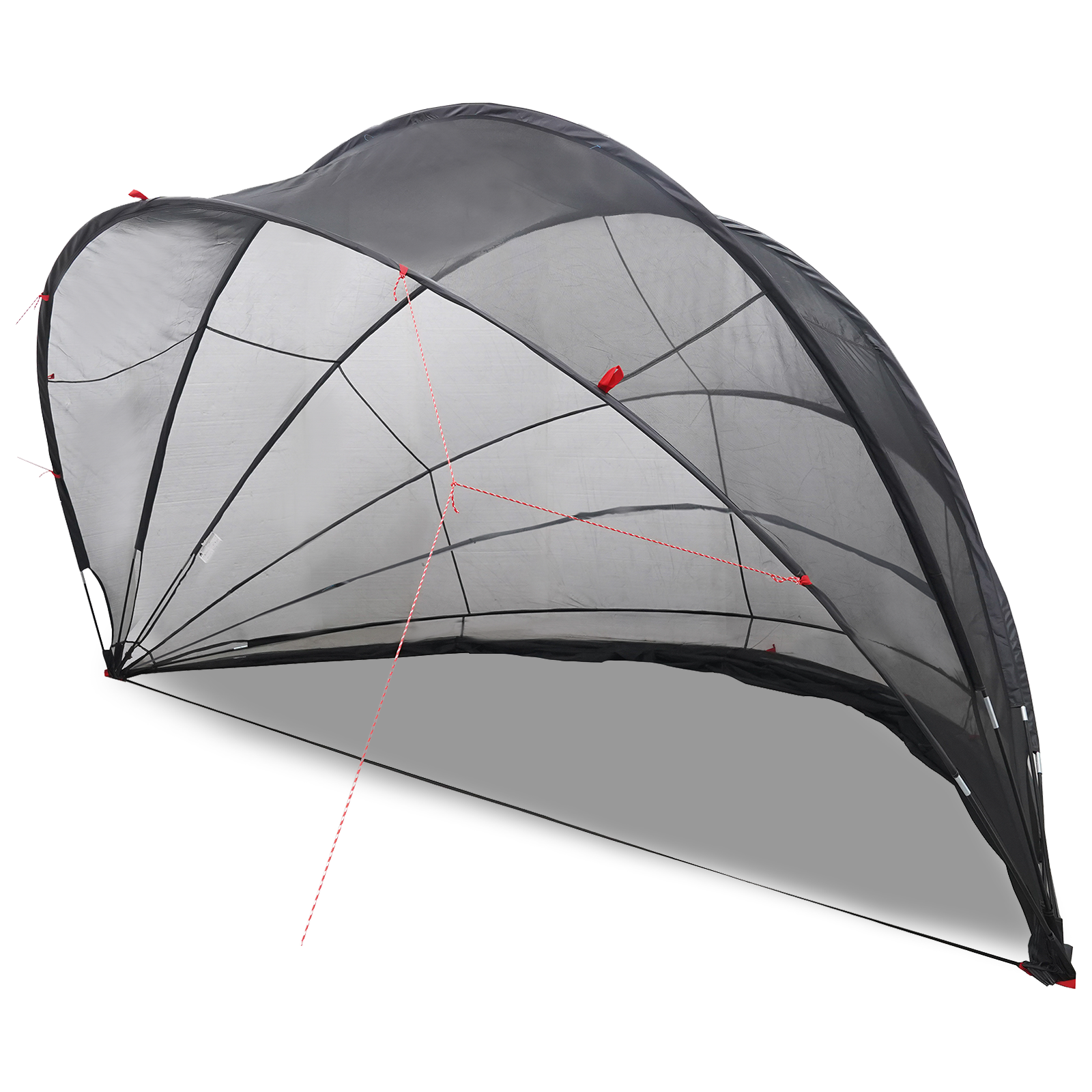 vidaXL Pool-Dome Schwarz 592 x 590 x 275 cm – Bild 3